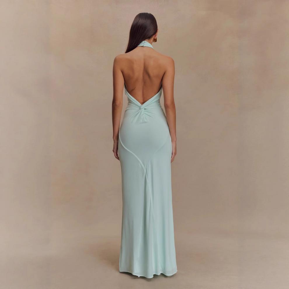Serenié Luxe Halter Gown