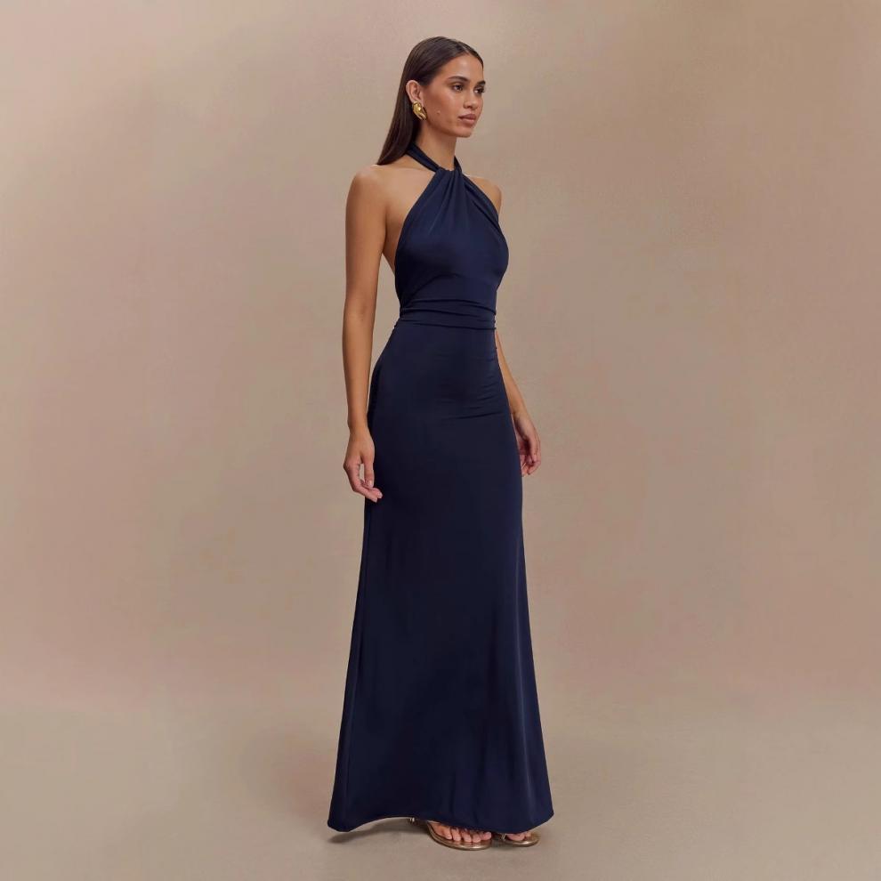 Serenié Luxe Halter Gown
