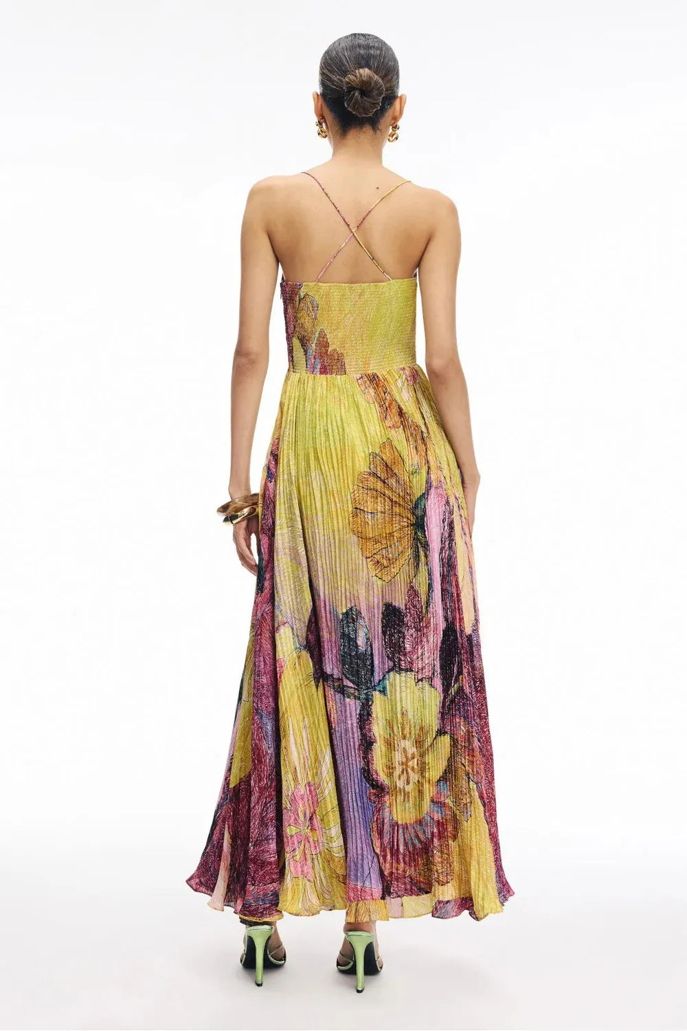 Sunset Bloom Bandeau Dress