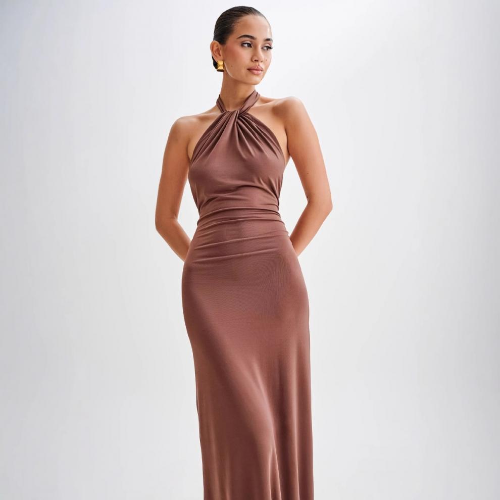 Serenié Luxe Halter Gown