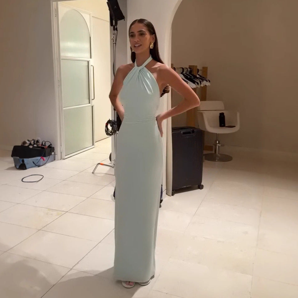 Serenié Luxe Halter Gown