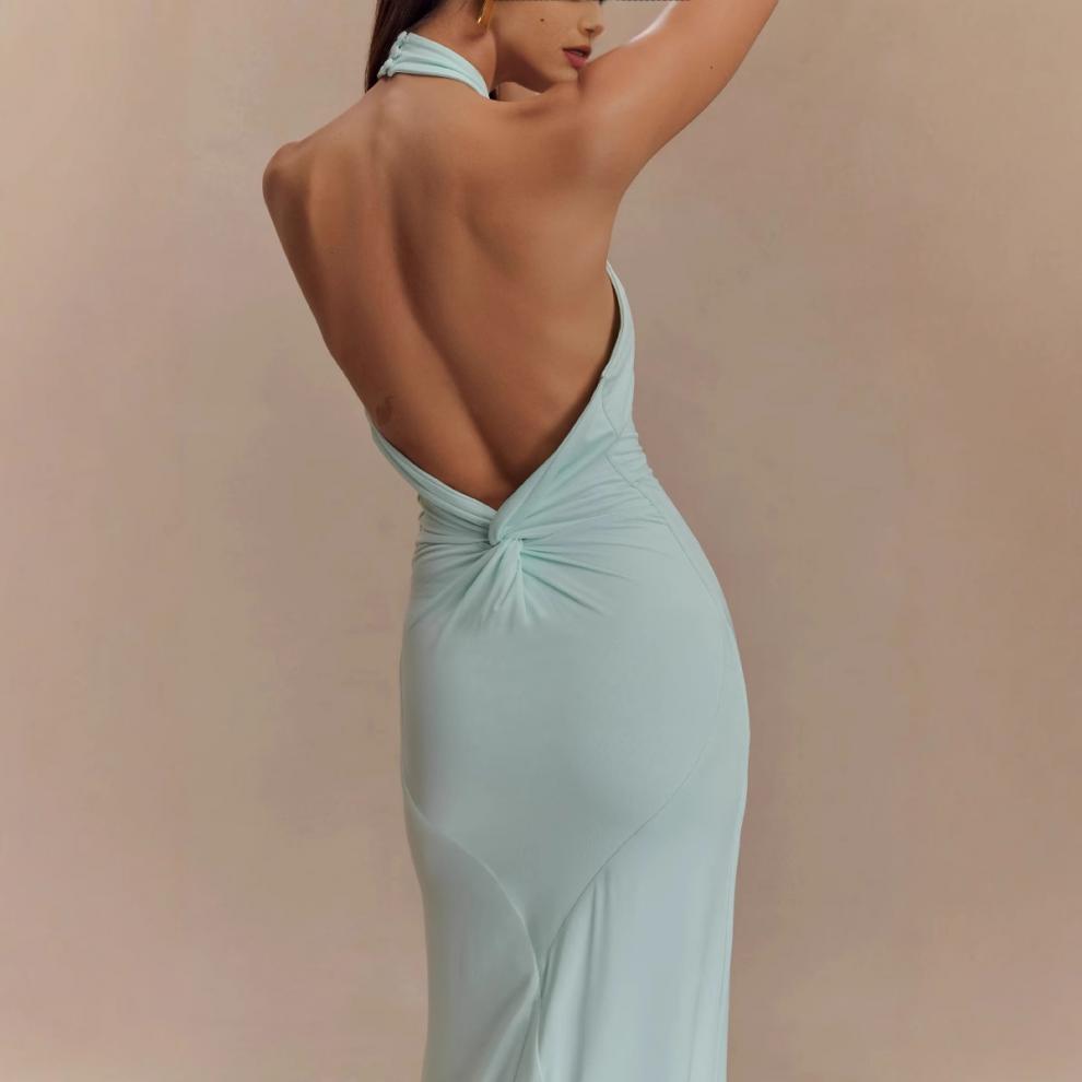 Serenié Luxe Halter Gown