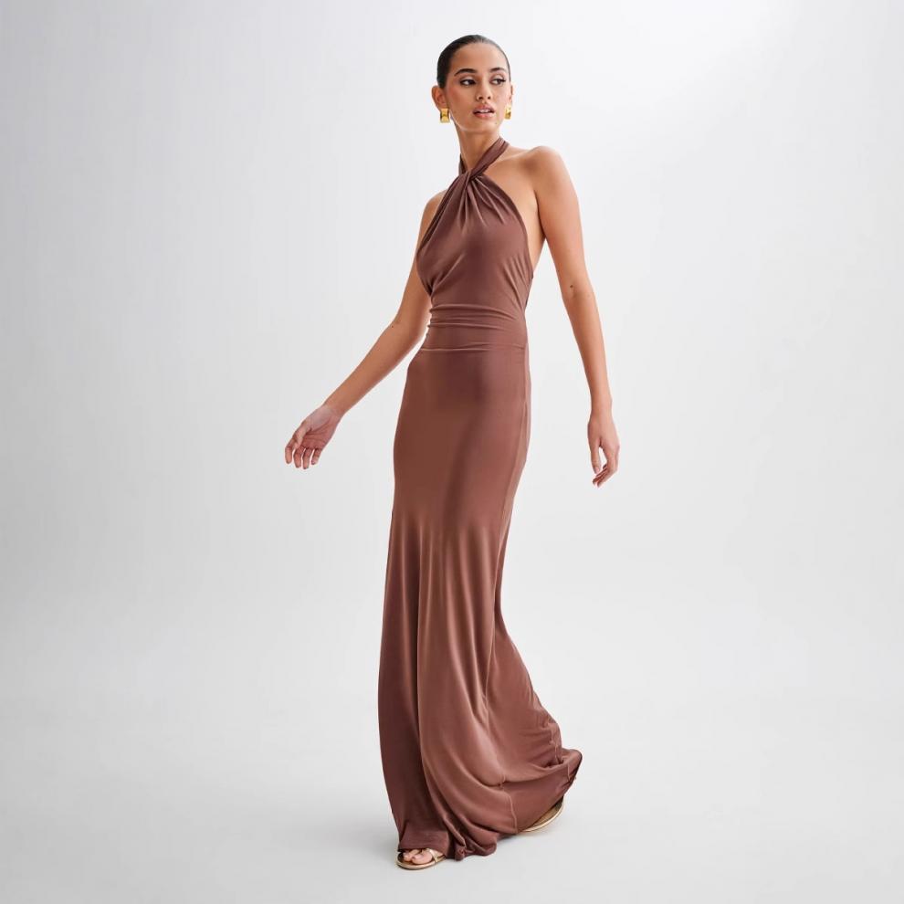 Serenié Luxe Halter Gown