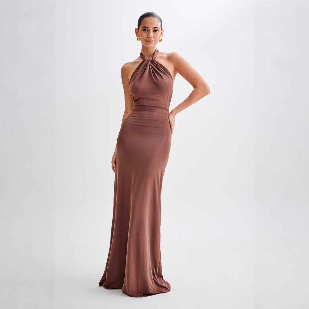Serenié Luxe Halter Gown