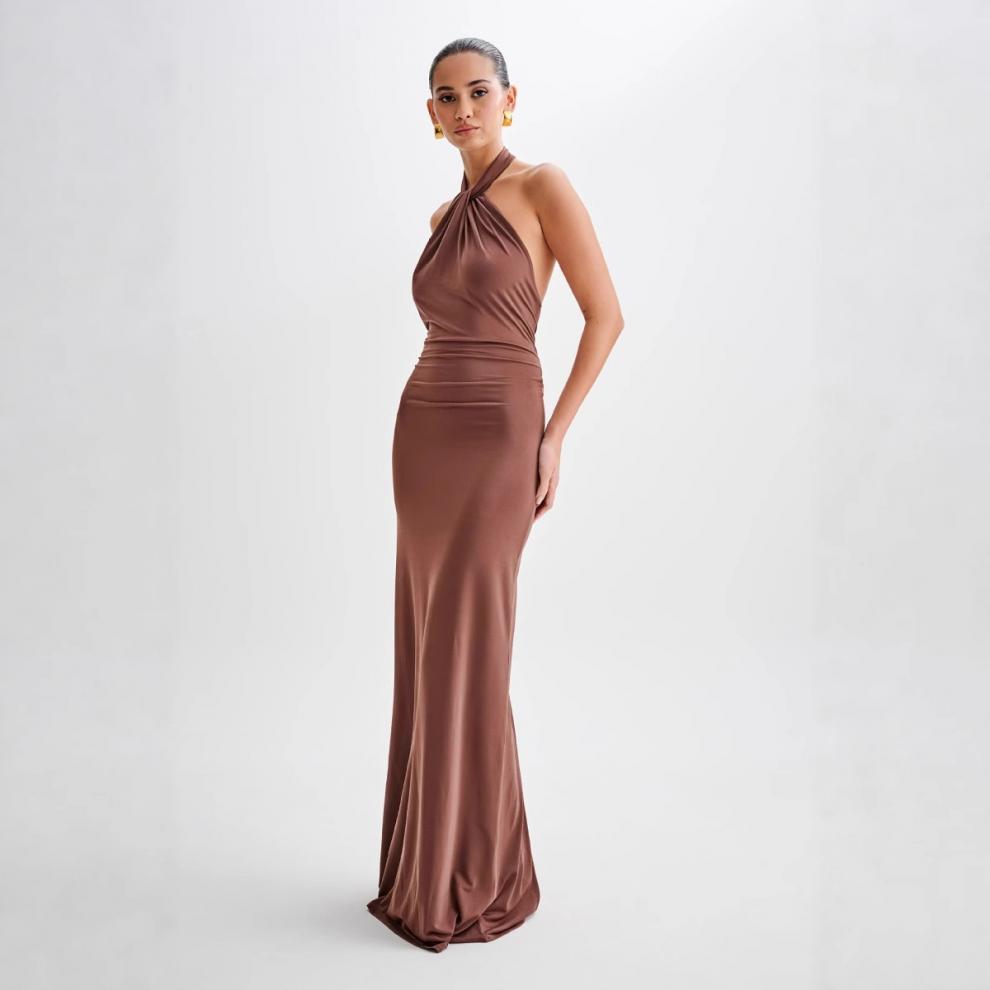 Serenié Luxe Halter Gown