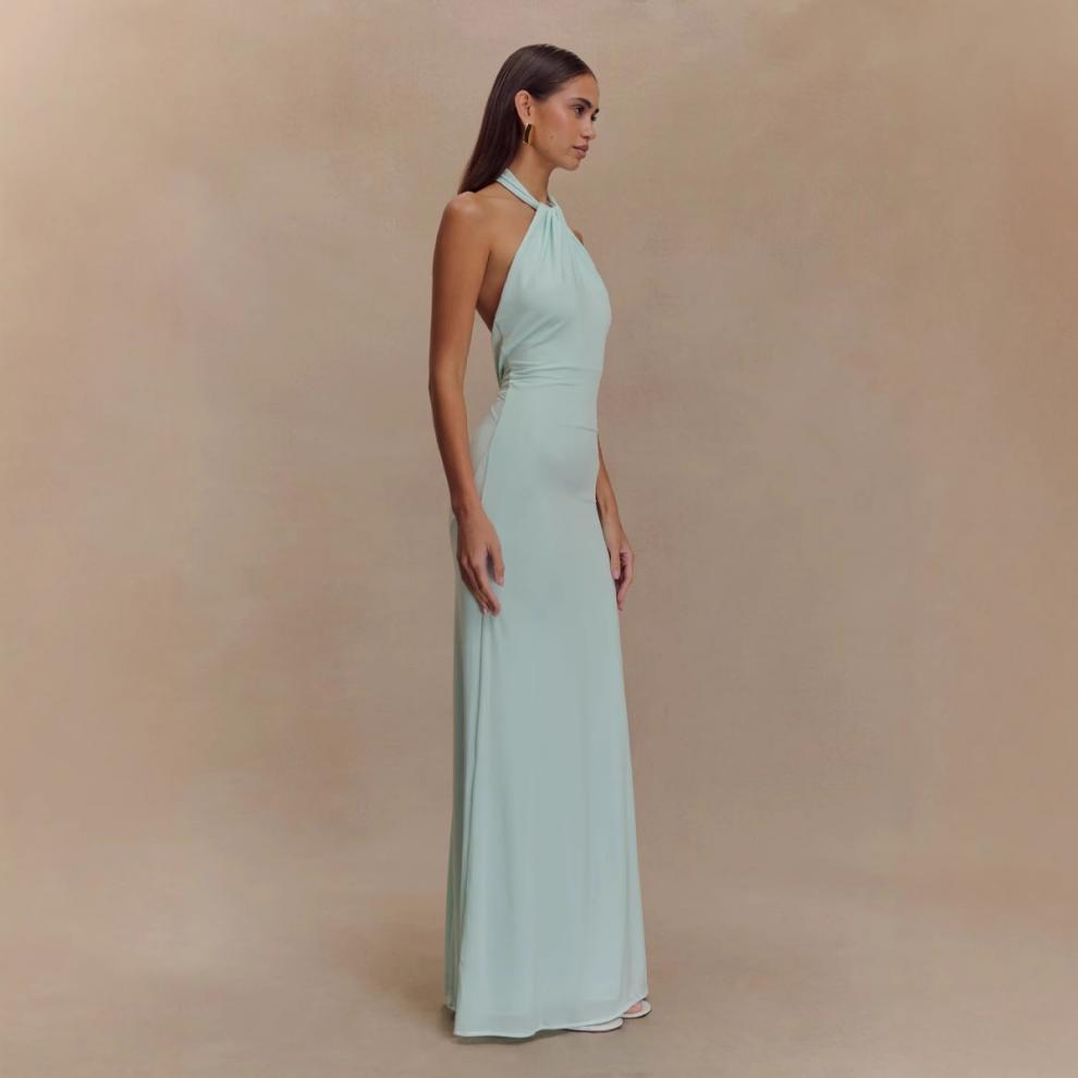 Serenié Luxe Halter Gown